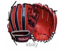 Wilson A2000 1975 Infield Baseball Glove 11.75 Pro-Stock Red Blue Right RHT
