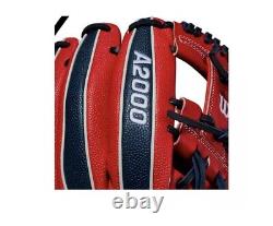 Wilson A2000 1975 Infield Baseball Glove 11.75 Pro-Stock Red Blue Right RHT