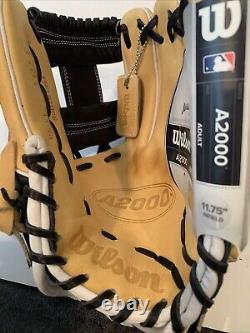 Wilson A2000 PRO STOCK 1787 Tan/Black 11.75 Infield Baseball Glove