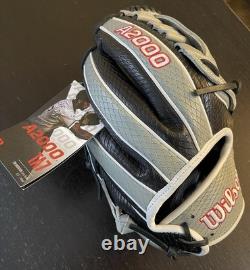 Wilson A2000 TA7 11.5 Infield Baseball Glove Gray Black Leather Pro Stock New