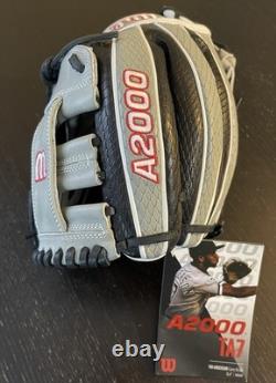 Wilson A2000 TA7 11.5 Infield Baseball Glove Gray Black Leather Pro Stock New
