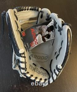 Wilson A2000 TA7 11.5 Infield Baseball Glove Gray Black Leather Pro Stock New