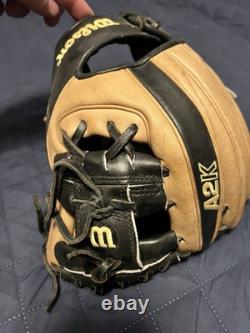 Wilson A2K 11.25 Pro Stock 1788 Baseball Glove Right Handed Tan And Black