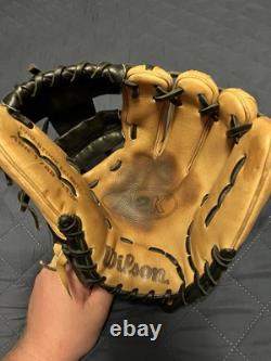 Wilson A2K 11.25 Pro Stock 1788 Baseball Glove Right Handed Tan And Black
