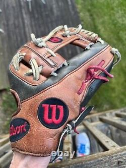 Wilson A2K DP15 Dustin Pedroia Game Spec Baseball Glove Pro Stock 11.5 Right