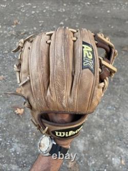 Wilson A2K Pro Stock 1788 11.25 Pure Infield Mischief relaced and conditioned
