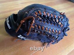 Wilson A2k D33 Pro Stock Rht Baseball Glove 11.75 Black / Orange Excellent Shape