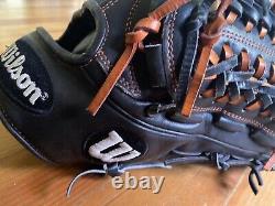 Wilson A2k D33 Pro Stock Rht Baseball Glove 11.75 Black / Orange Excellent Shape