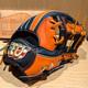 Wilson Bear Custom Order Infield Glove 1723 Black/orange Pro Stock Leather Japan