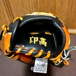 Wilson BEAR Custom Order Infield Glove 1723 Black/Orange Pro Stock Leather Japan