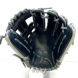 Wilson BEAR Logo Infielder Hardball Glove 11.75 Black Older Model Used Japan
