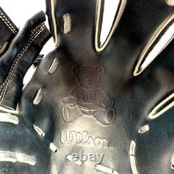 Wilson BEAR Logo Infielder Hardball Glove 11.75 Black Older Model Used Japan