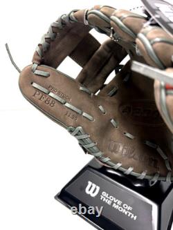 Wilson Dec 2023 GOTM A2000 PF88 11.25 Infield Glove WBW1016911125 Buffed Coal