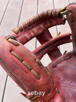 Wilson Pro Hardball Glove Red Leather Infield All Round Position Good Shape