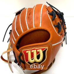 Wilson Staff DUAL 86PF 11.5 Infielder RHT Glove Orange Pro Stock Leather JAPAN