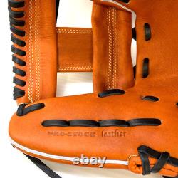 Wilson Staff DUAL 86PF 11.5 Infielder RHT Glove Orange Pro Stock Leather JAPAN