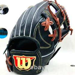 Wilson Staff DUAL 87 11.75 Infielder RHT Glove Black JAPAN Pro Stock Limited