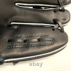 Wilson Staff DUAL Infielder 11.5 RHT Black Pro Stock Leather Hard Baseball Japan