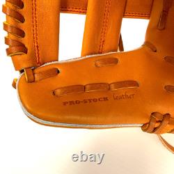 Wilson Staff DUAL Infielder 11.5 RHT OrangeTan Pro Stock Leather Baseball Japan