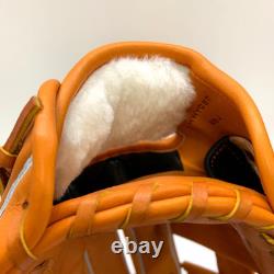 Wilson Staff DUAL Infielder 11.5 RHT OrangeTan Pro Stock Leather Baseball Japan