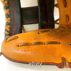 Wilson Staff DUAL Infielder 11.5 RHT Pro Stock Leather Orange Baseball Glove