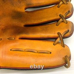 Wilson Staff DUAL Infielder 11.5 RHT Pro Stock Leather Orange Baseball Glove