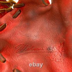 Wilson Staff DUAL Infielder Glove 11.25 E Orange Pro Stock Leather JAPAN HWP6KK