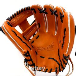 Wilson Staff DUAL Infielder Glove 11.75 RHT Orange Japan Made Pro Stock Leather