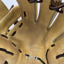 Wilson Staff DUAL Infielder Glove HWX86H 11.5 Camel Pro Stock Leather Used JAPAN