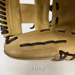 Wilson Staff DUAL Infielder Glove HWX86H 11.5 Camel Pro Stock Leather Used JAPAN