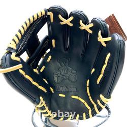 Wilson Staff DUAL TEDDY BEAR LOGO ProStock Infield Baseball Glove RHT 11.5 JAPAN