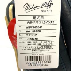 Wilson Staff DUAL TEDDY BEAR LOGO ProStock Infield Baseball Glove RHT 11.5 JAPAN