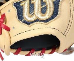 Wilson Staff DUAL TEDDY BEAR LOGO ProStock Infield Baseball Glove RHT 1723 JAPAN