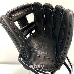 Wilson Staff DUAL TEDDY BEAR LOGO ProStock Infield Baseball Glove RHT JAPAN 1975