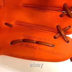 Wilson Staff DUAL TEDDY BEAR LOGO ProStock Infield Baseball Glove RHT JAPAN 87