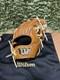 Wilson Staff Dual Hard Infield Glove Orange Tan Camel String Used