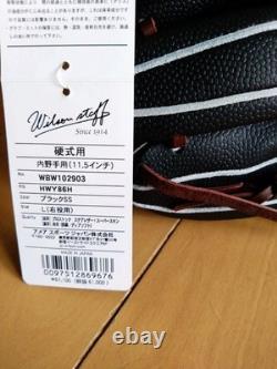 Wilson Staff WBW102903 11.5 Infield Baseball Glove RHT Black SS Pro Stock New