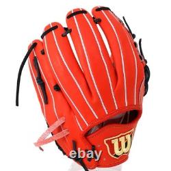 Wilson WBW101703 1723 Pro Stock 11.75 Infielder Glove Japan RHT Hardball Orange
