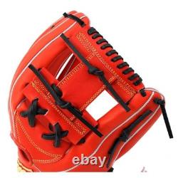 Wilson WBW101703 1723 Pro Stock 11.75 Infielder Glove Japan RHT Hardball Orange