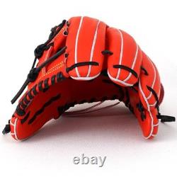 Wilson WBW101703 1723 Pro Stock 11.75 Infielder Glove Japan RHT Hardball Orange