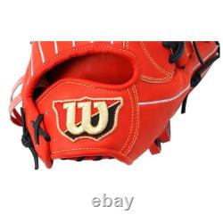 Wilson WBW101703 1723 Pro Stock 11.75 Infielder Glove Japan RHT Hardball Orange