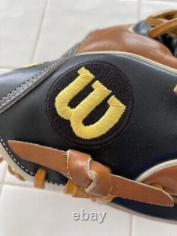 Wilson a2000 11.25 baseball glove RHT 1788 Pro Stock Black Tan T Web A2K Infield