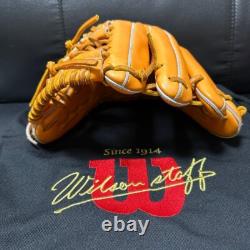 Wilson staff 11.5 infield Right Orange pro stock leather made in japan