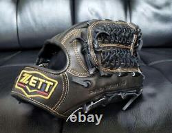 ZETT Baseball Glove ZETT zed rubber gloves pro status for infield BRGA30120