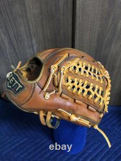 ZETT Baseball Glove zed pro status orange for hardball infielders