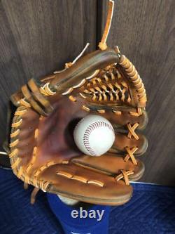 ZETT Baseball Glove zed pro status orange for hardball infielders