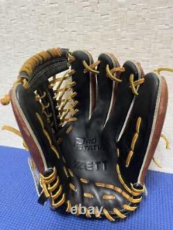 ZETT Baseball Glove zed pro status rubber gloves for infield
