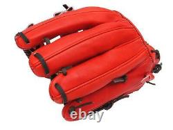 ZETT Pro Elite 11.75 inch Japan Red Baseball Softball Infielder Glove