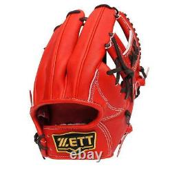 ZETT Pro Elite 11.75 inch Japan Red Baseball Softball Infielder Glove