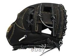 ZETT Pro Japan Steerhide 11.5 inch Infielder Glove Black